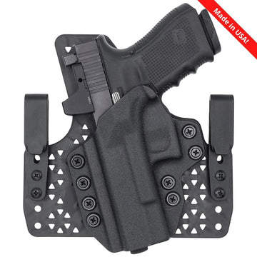 Glock 17/19/19X/26/45 (Gen 1-5) Tuckable IWB KYDEX/Armaloy Wide Hybrid Holster