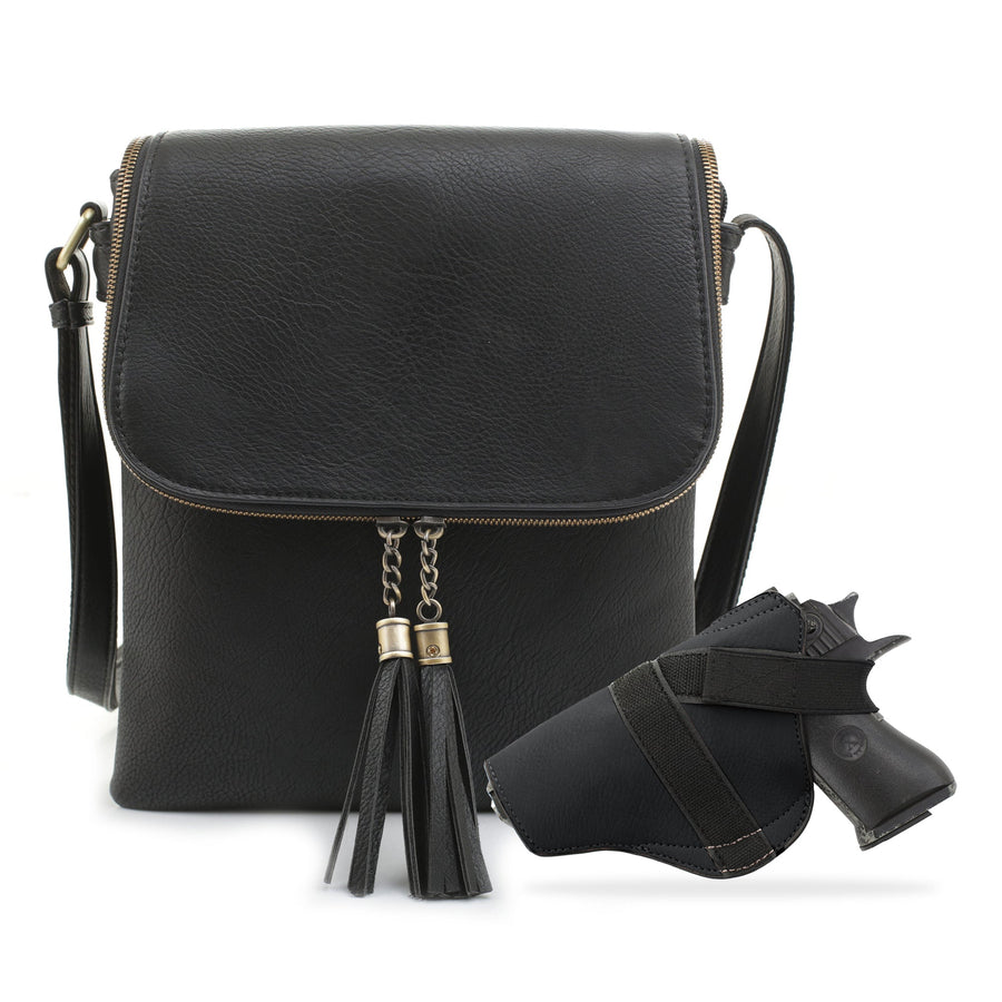 Ella Concealed Carry Lock and Key Crossbody