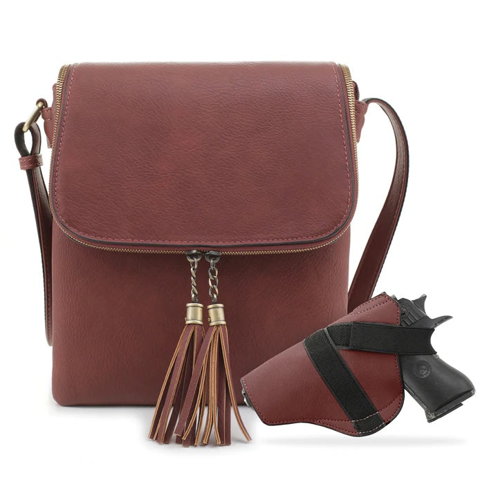 Ella Concealed Carry Lock and Key Crossbody